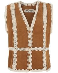 Roy Rogers - Cs) Vest Raya Old Glory Suede Rbs And Crochet Sand-Off Blazers - Lyst