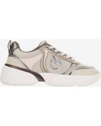 Pinko - Sneakers Alba Leather-Blend Upper: Cow Leather Trainers - Lyst