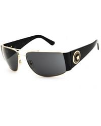 Versace - Versace 0Ve2163 Rectangular Metal Frame Sunglasses - Lyst