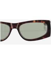 Saint Laurent - Logo Sunglasses Acetate - Lyst