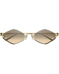 Gucci - Diamond Frame Sunglasses - Lyst