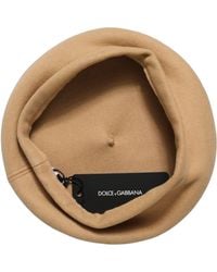 Dolce & Gabbana - Wool French Style Beret Capello Hat Cashmere - Lyst