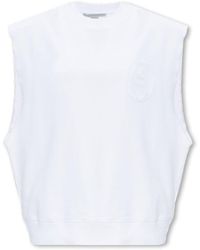 Stella McCartney - Cotton Vest With Logo - Lyst