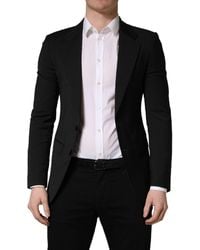 Dolce & Gabbana - Polyester 2 Buttons Suit Jacket Elastane Wool - Lyst
