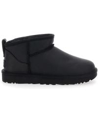 UGG - 'Classic Ultra Mini' Ankle Boots With Shearling Lining - Lyst