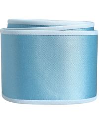 Dolce & Gabbana - Light Blue Silk Satin Waist Cintura Belt - Lyst