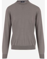 Herno - Wool And Silk Knit Sweater Virgin - Lyst
