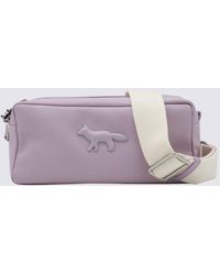Maison Kitsuné - Lilac Leather Shoulder Bag - Lyst