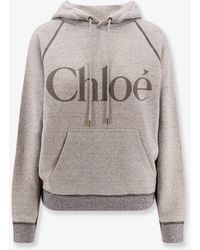 Chloé - Cotton Blend Sweatshirt - Lyst