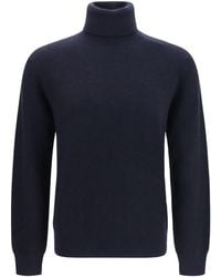 Brioni - Wool And Cashmere Turtleneck Sweater - Lyst
