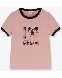 Chloé - Cotton T-Shirt With Print - Lyst