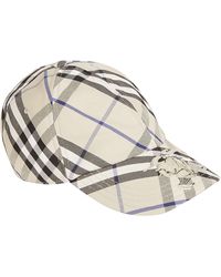 Burberry - Bias Check Baseball Cap - Lyst