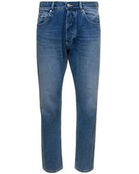 ICON DENIM - Kanye 5-Pocket Jeans With Logo Patch - Lyst