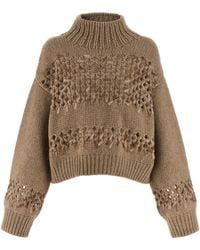Brunello Cucinelli - Drop Sequin Sweater - Lyst