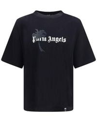 Palm Angels - Black Cotton T - Lyst