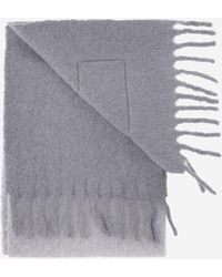 Maison Kitsuné - Alpaca Blend Scarf Cloud/Asphalt Scarfs - Lyst