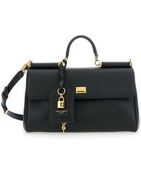 Dolce & Gabbana - Handbag With Padlock Detail And Adjustable And Removable Shoulder Strap - Lyst