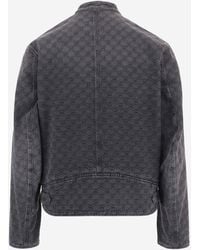 Gucci - Denim Jacket Gg Jacquard Cotton - Lyst
