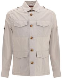 Brunello Cucinelli - Waterproof Jacket Cotton; Polyamide - Lyst