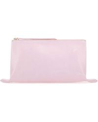 Jil Sander - Pastel Leather Medium Clutch - Lyst