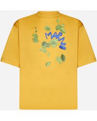 Marni - Logo Print Cotton T-Shirt - Lyst