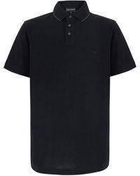 Emporio Armani - Polo Shirt Piquet Cotton T-Shirts - Lyst