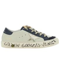 Golden Goose - Low-Top Sneakers May Leather Cow Trainers - Lyst