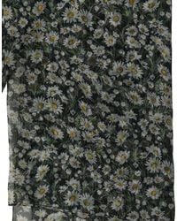 Dolce & Gabbana - Silk Daisy Chiffon Long Stole Scarf And - Lyst
