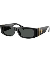 Versace - Sunglasses Rectangle Full Rim, Frame And Dark Lens Ve4476Ugb1/87 - Lyst