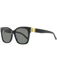 Balenciaga - Square Sunglasses Bb0102Sa 001- 57Mm 102 Plastic (Acetate) - Lyst
