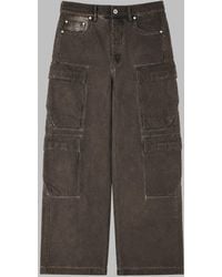 Rick Owens - Cargo Jeans Cotton Denim - Lyst