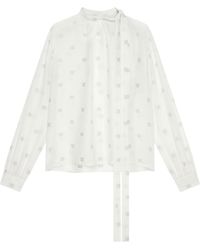 Givenchy - 4G Silk Blouse - Lyst