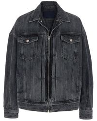 Juun.J - Jacket With Wide Notched Revers And Dropped Shoulders - Lyst