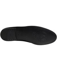 Dolce & Gabbana - Satin Logo Slip On Flats Loafers Shoes Leather - Lyst