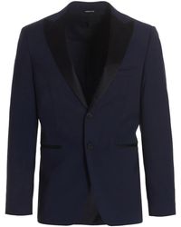Tonello Tuxedo Blazer Jacket - Blue