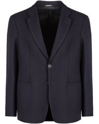 Giorgio Armani - Single-Breasted Two-Button Jacket - Lyst