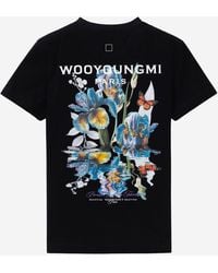 WOOYOUNGMI - T-Shirt With Back Print, Cotton T-Shirts & Jerseys - Lyst