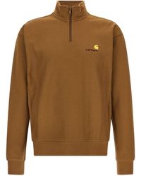 Carhartt - Half Zip American Script Sweat Sweatshirt - Lyst