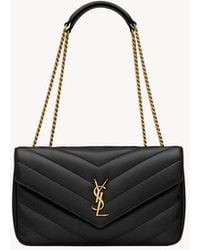 Saint Laurent - Saint Laurent Quilted Leather Shoulder Bag - Lyst