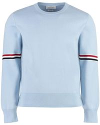 Thom Browne - Long Sleeve Crew-neck Sweater - Lyst
