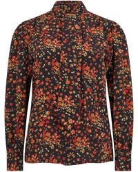 Gucci - Long Sleeve Silk Shirt- Blouses - Lyst