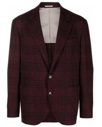 Brunello Cucinelli - Purple Wool Blazer - Lyst