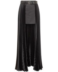 Peter Do - Belted Pleated Skirt - Lyst