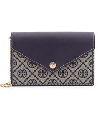 Tory Burch - Borsa T-Monogram Envelope Chain Wallet - Lyst