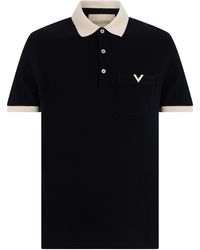 Valentino Garavani - Polo Shirt-Butter Cotton Piqué - Lyst