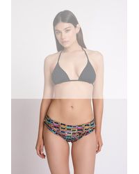 Marion Zimet Low-waist Culotte Bottom With Ruches - Multicolour