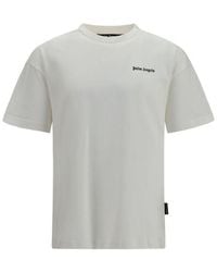 Palm Angels - White Cotton T - Lyst