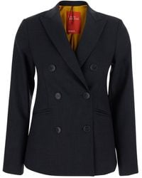 ..,merci - Double-Breasted Jacket With Peak Revers - Lyst