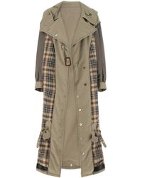 Maison Margiela - Cotton Reversible Oversize Anonymity Of The Lining Trench Coat - Lyst