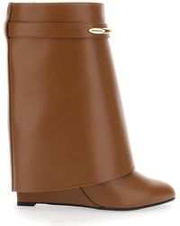 Givenchy - Wedge Ankle Boots Leather Calfskin - Lyst